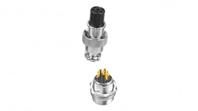 Роз'єм GX16 - 6 PIN Комплект - тато + мама, позолочені контакти (21153) Роз'єм GX16 - 6 PIN Комплект - тато + мама, позолочені контакти (21153)