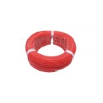 Ізольований кабель багатожильний силікон 26AWG UL3239 3kV 180C червоний 1м (14859) Ізольований кабель багатожильний силікон 26AWG UL3239 3kV 180C червоний 1м (14859)
